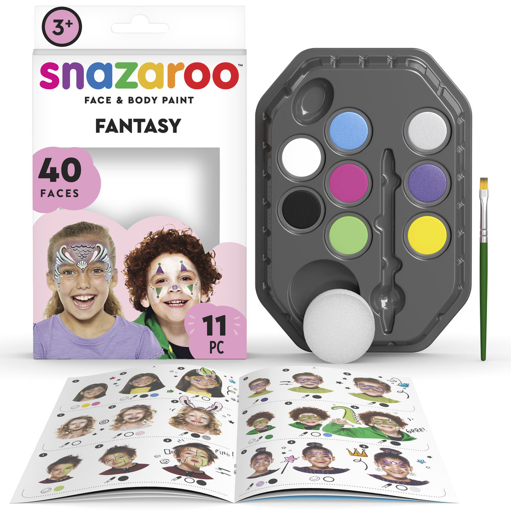 Snazaroo 8 Colour Facepaint Kit with Guide Book Snazaroo 8 Colour Facepaint Kit with Guide Book