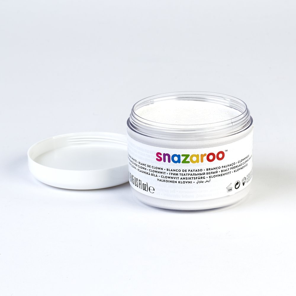 Snazaroo Clown White Face Paint Pot - 50ml Snazaroo Clown White Face Paint Pot - 50ml